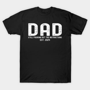 Dad Est 2024 Soon To Be Dad Pregnancy Announcement 1St Tim T-Shirt